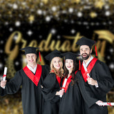 Aperturee - Schwarz goldener Glitzer Abschluss Fotoautomaten Hintergrund